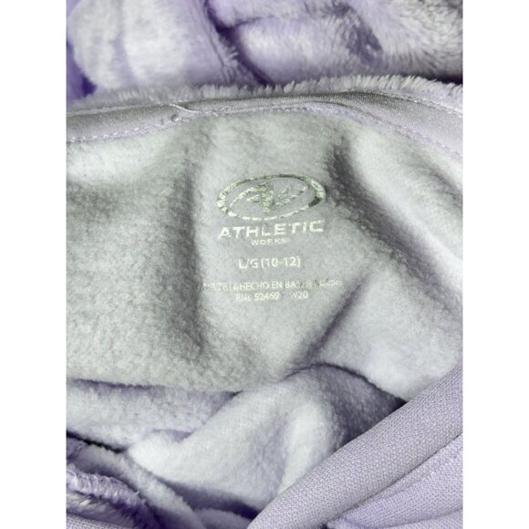 Athletic Works Lavender Hooded Sweatshirt L 10-12 Youth - Picture 3 of 8